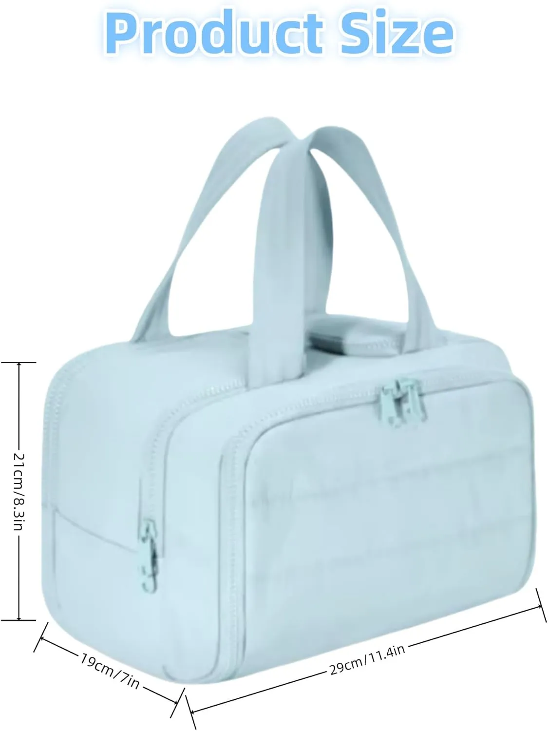 4-in-1 Puffy Multi-Functional Toiletry Bag, Large Capacity Travel Cosmetic Bag, Portable Cosmetic Bag Makeup Organizer, Makeup Accessories (Green)