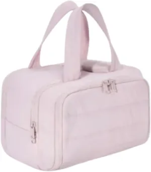 4-in-1 Puffy Multi-Functional Toiletry Bag, Large Capacity Travel Cosmetic Bag, Portable Cosmetic Bag Makeup Organizer, Makeup Accessories (Pink)