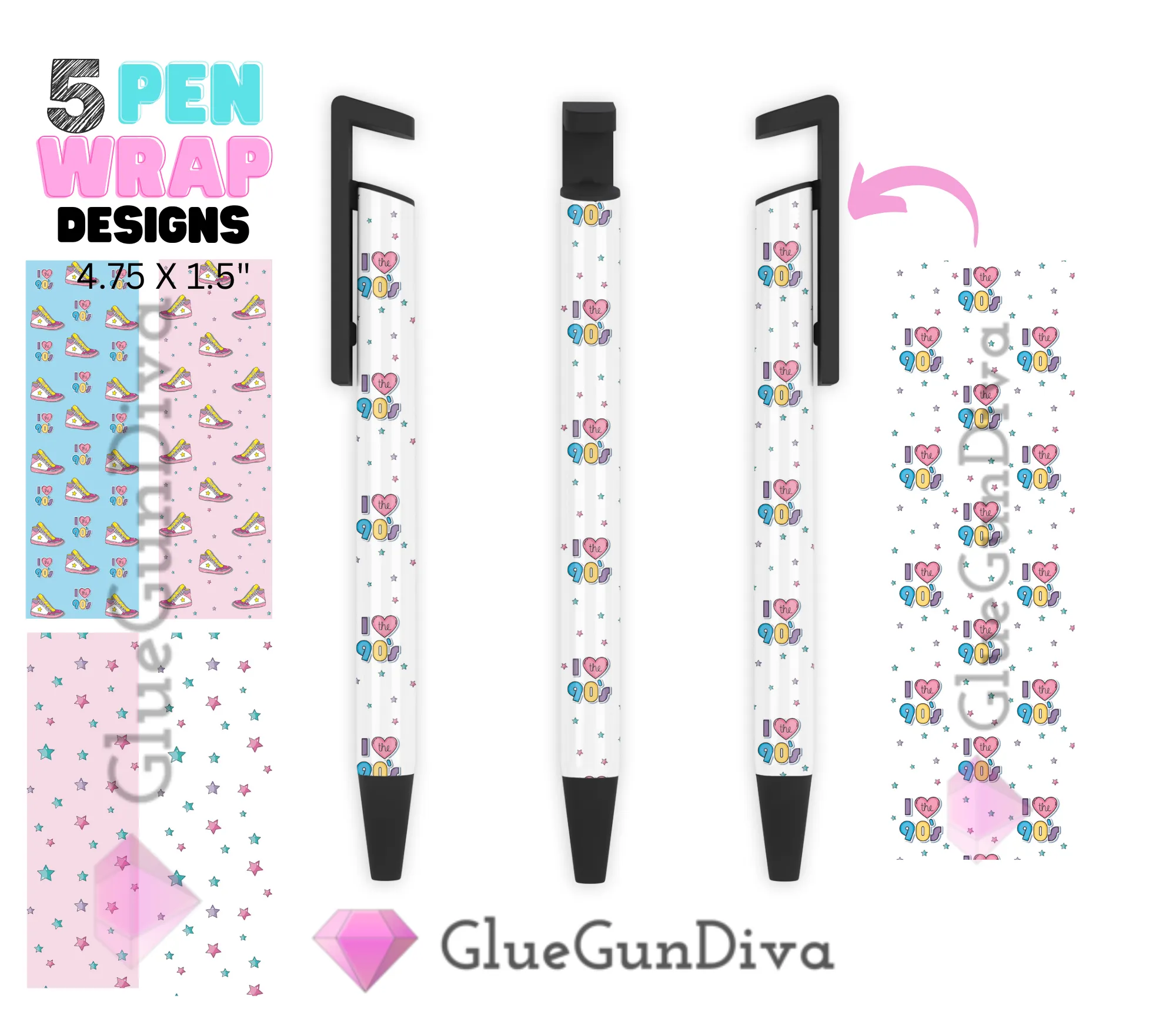90s Sneakers - Digital Pen wraps