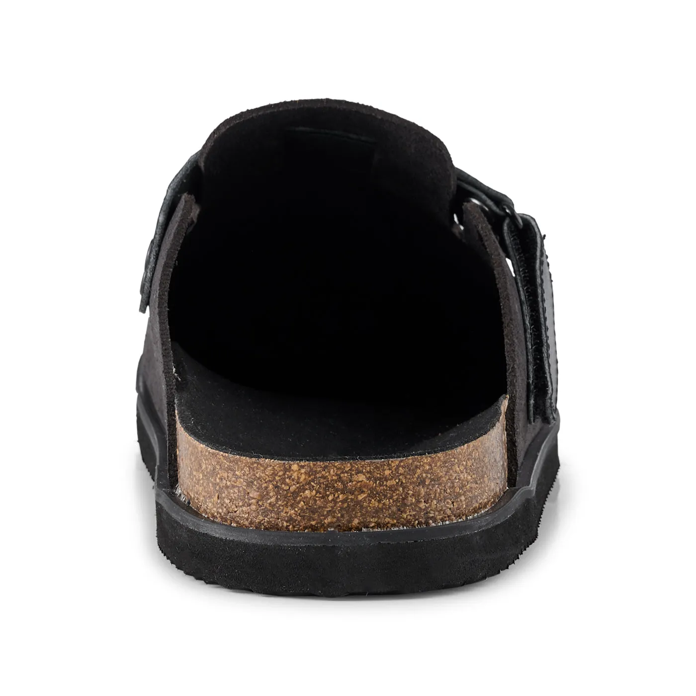 Able mule suede - BLACK