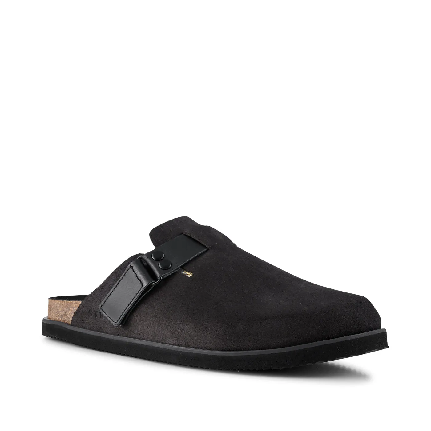 Able mule suede - BLACK