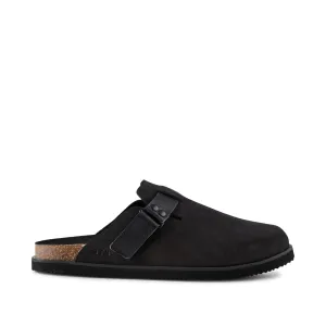 Able mule suede - BLACK