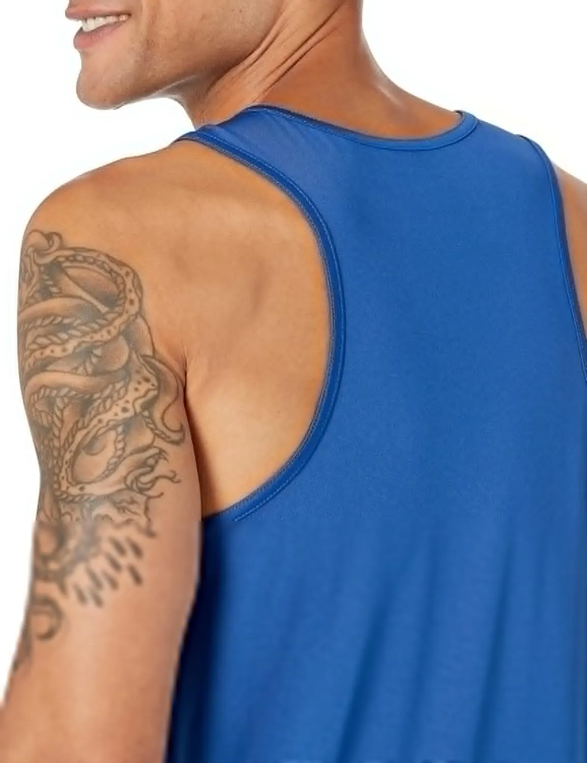 Amazon Essentials Men's Active Quick Dry Tech Stretch Lightweight Gym Tank Top