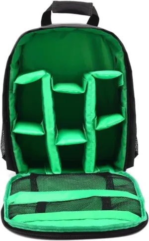 Andoer Camera Backpack - DSLR Digital Bag, Small Reflex Photo, Waterproof, Lightweight, Multi-Functional, Breathable - 33 x 26.5 x 12.5 cm