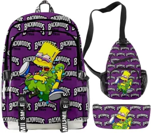 Anime Backpacks Casual Laptop Backpack Travel Bags for Men Women
