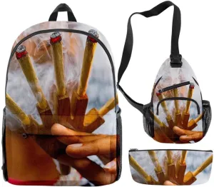 Anime Backpacks Casual Laptop Backpack Travel Bags for Men Women