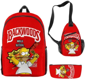 Anime Backpacks Casual Laptop Backpack Travel Bags for Men Women