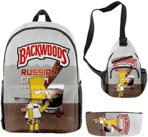 Anime Backpacks Casual Laptop Backpack Travel Bags for Men Women