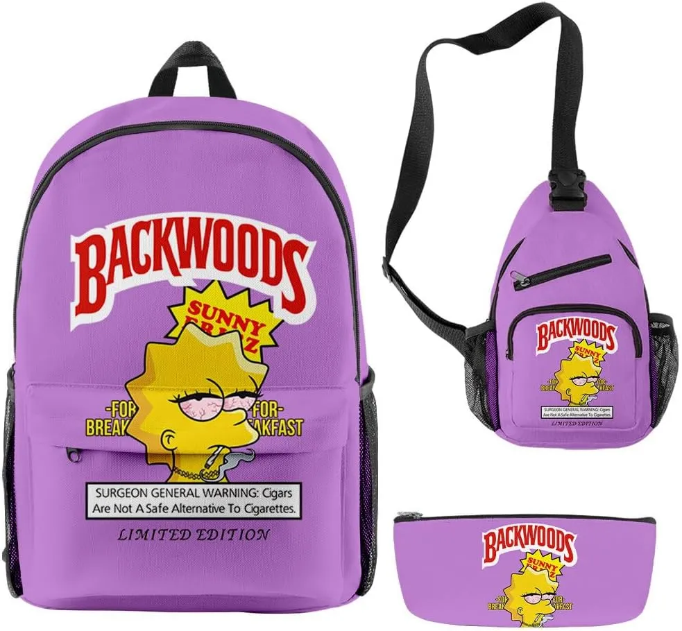 Anime Backpacks Casual Laptop Backpack Travel Bags for Men Women