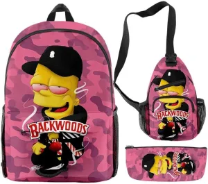 Anime Backpacks Casual Laptop Backpack Travel Bags for Men Women