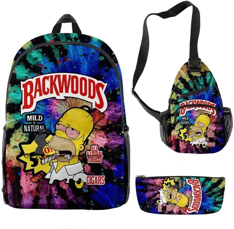 Anime Backpacks Casual Laptop Backpack Travel Bags for Men Women