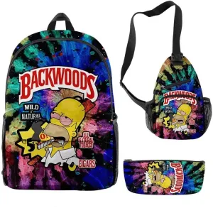 Anime Backpacks Casual Laptop Backpack Travel Bags for Men Women
