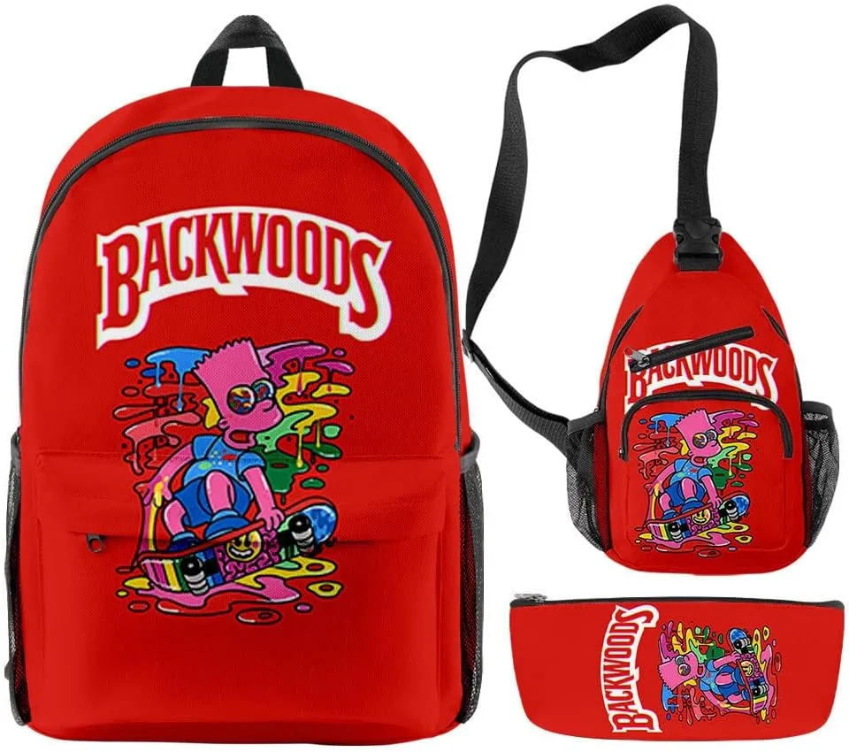 Anime Backpacks Casual Laptop Backpack Travel Bags for Men Women