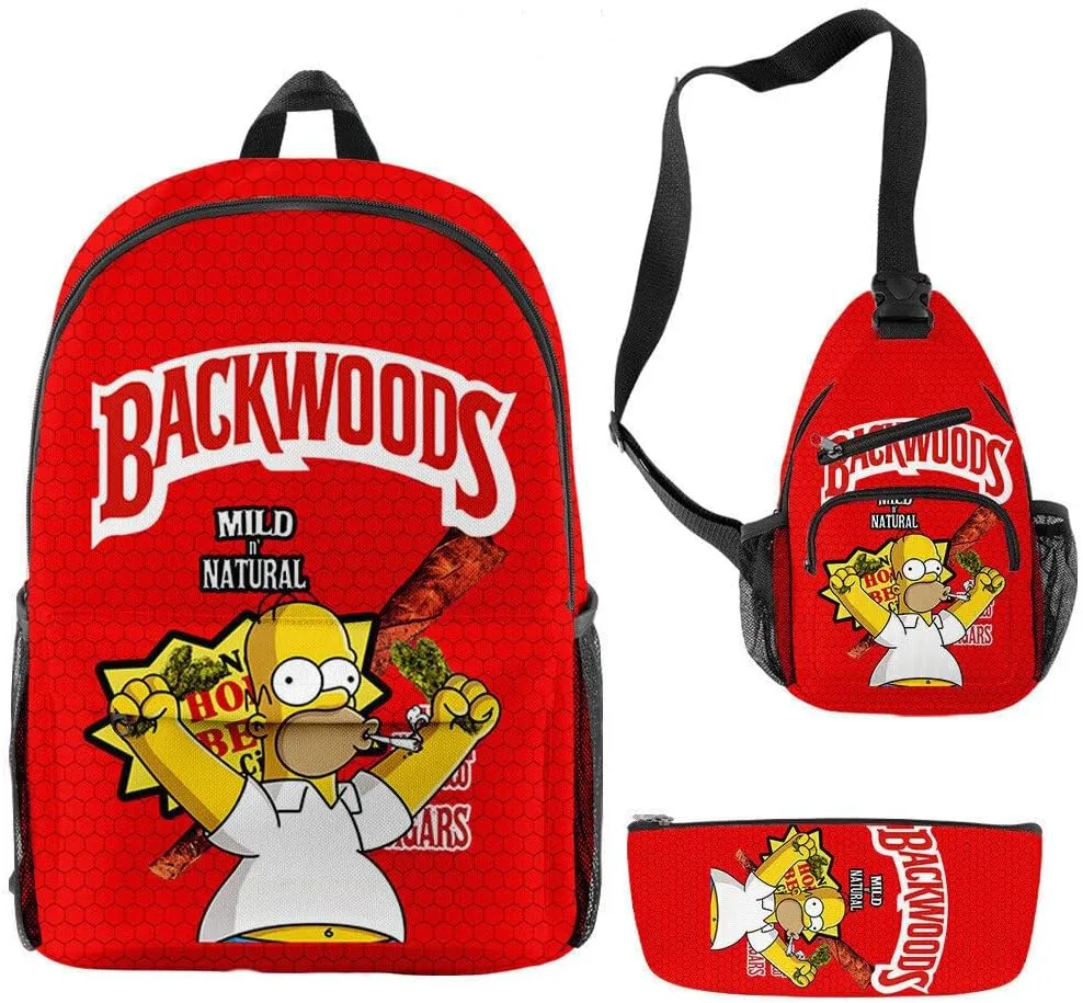 Anime Backpacks Casual Laptop Backpack Travel Bags for Men Women