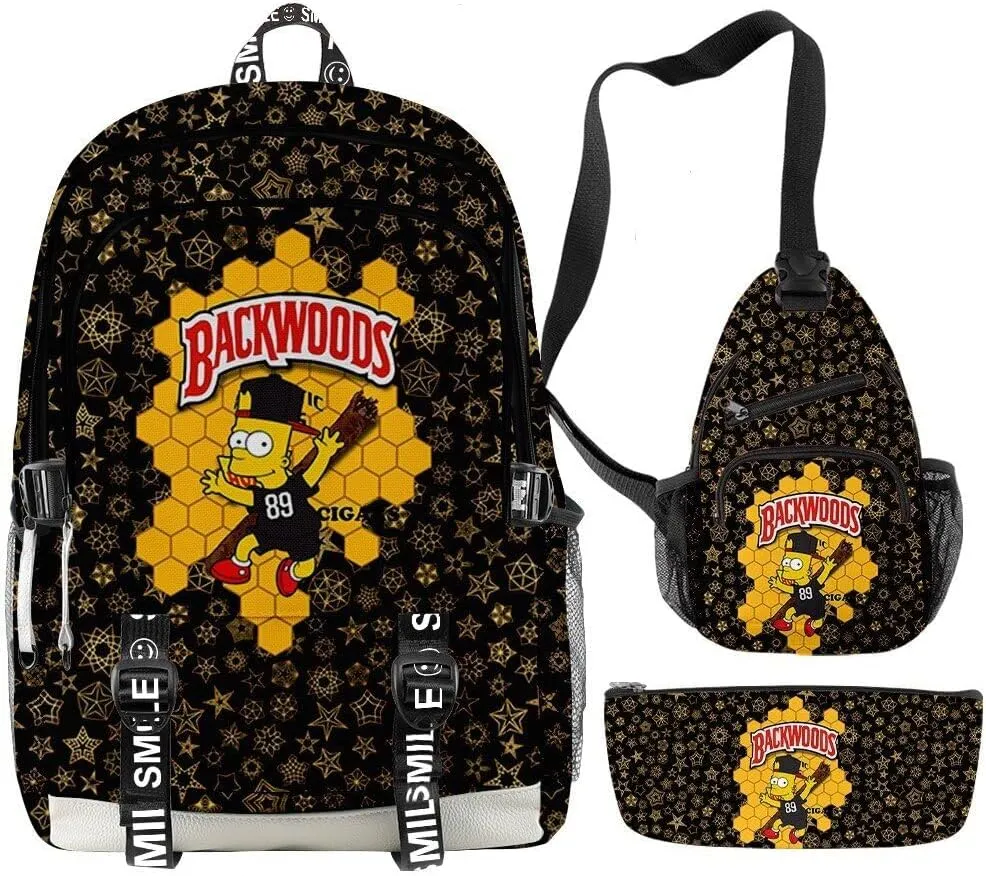 Anime Backpacks Casual Laptop Backpack Travel Bags for Men Women