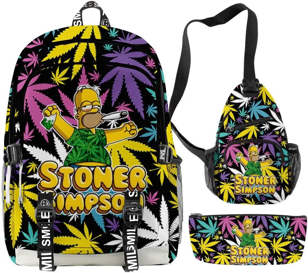 Anime Backpacks Casual Laptop Backpack Travel Bags for Men Women