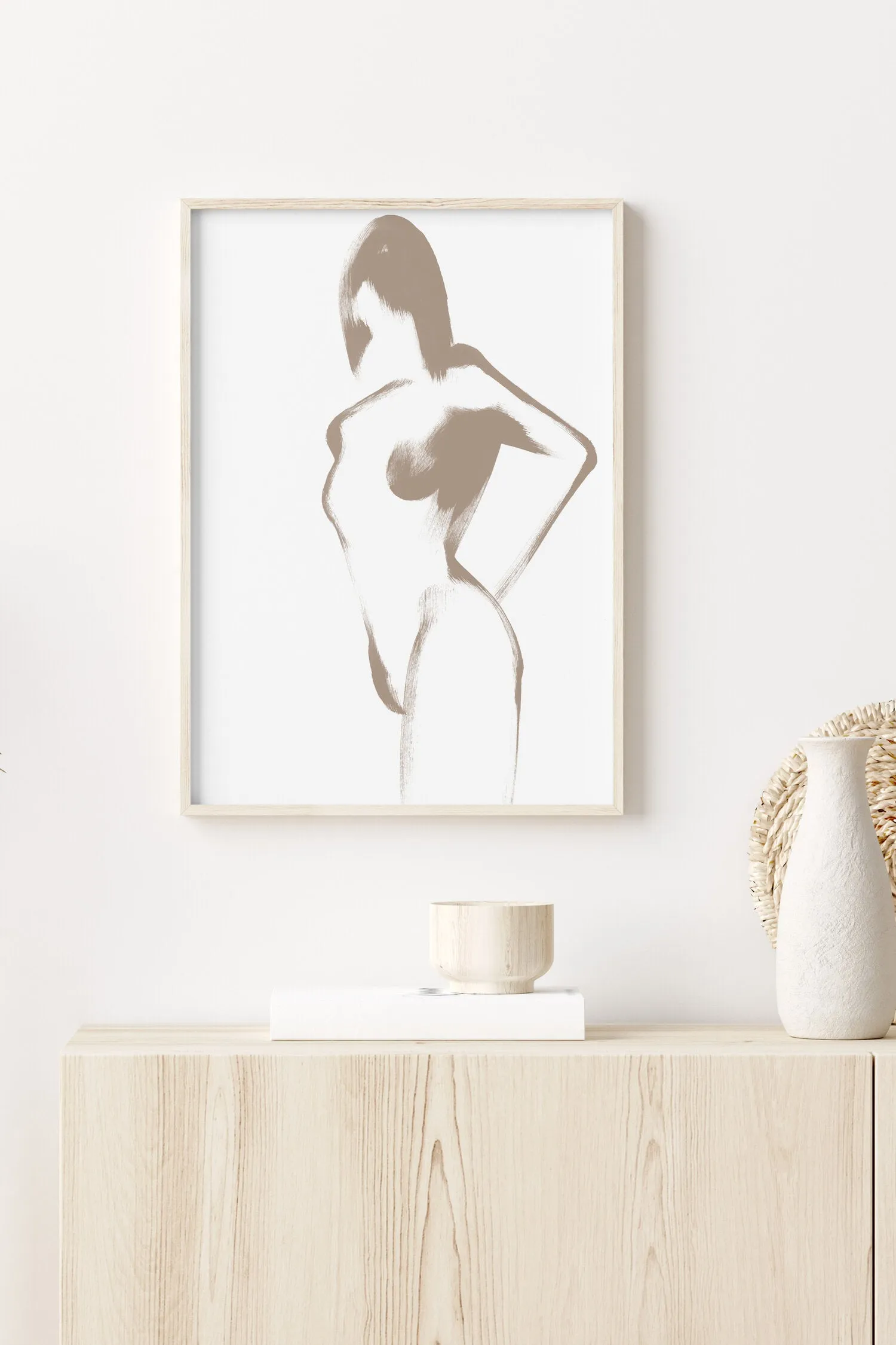 ART PRINT - Feminine no. 11 Beige