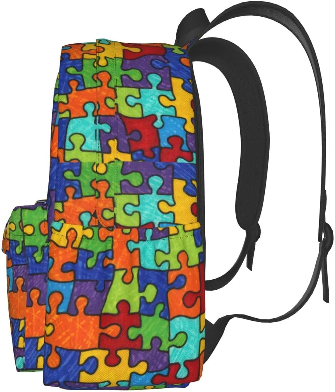 Autism Awareness Backpacks Laptop Casual Daypack Travel Backpack Autism Sling Bag with Multiple Pockets