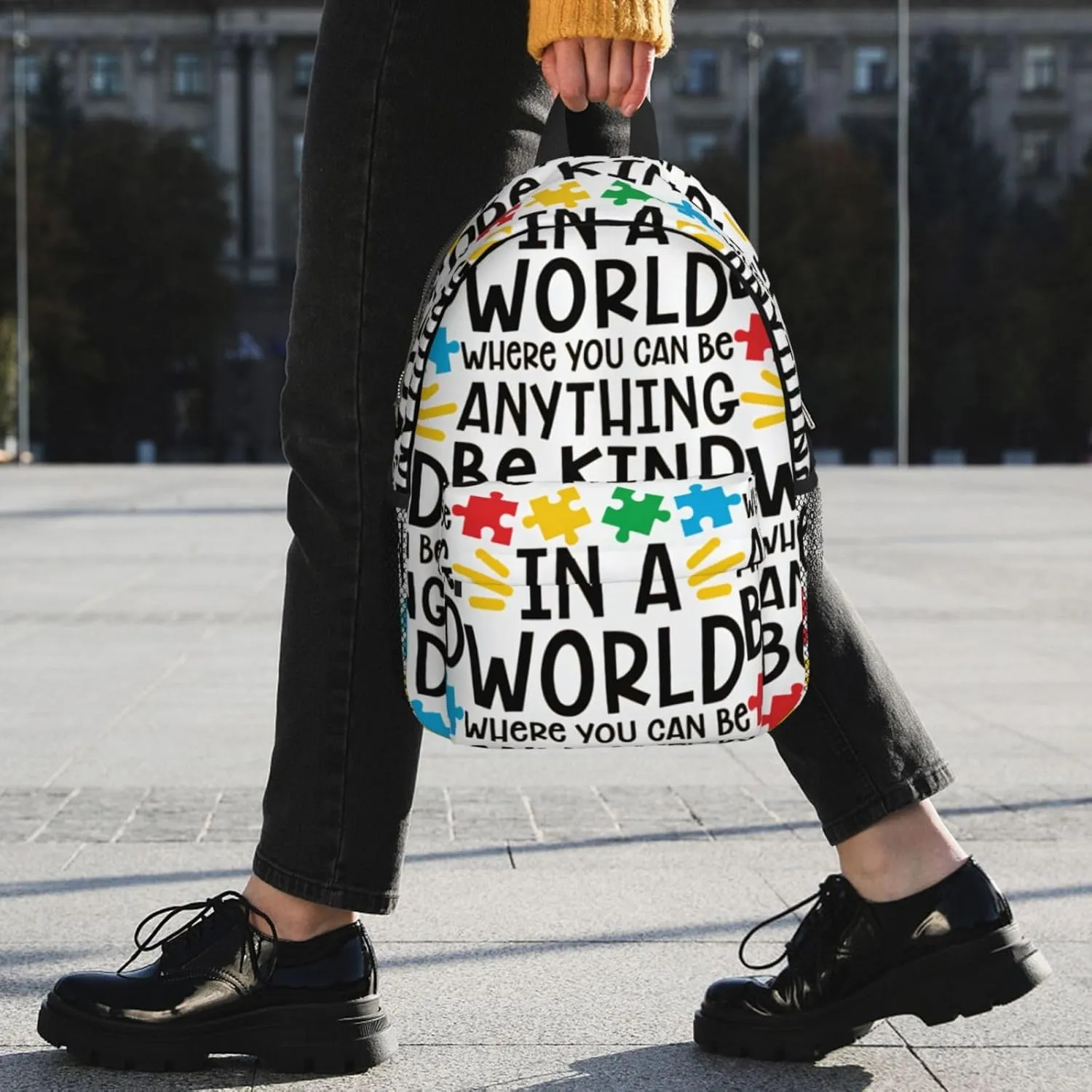 Autism Backpack Autism Awareness Casual Lightweight Travel Daypack Backpacks for Men Women Laptop Bags