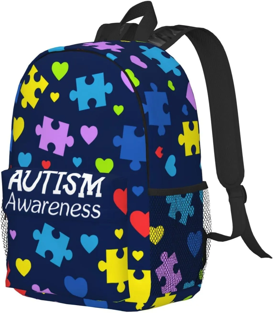 Autism Backpack Autism Awareness Casual Lightweight Travel Daypack Backpacks for Men Women Laptop Bags