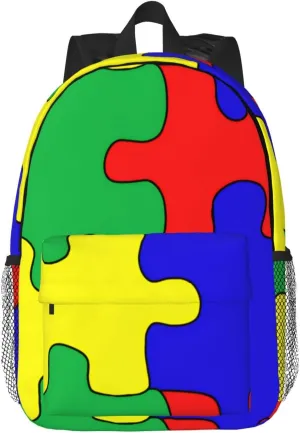 Autism Backpack Autism Awareness Casual Lightweight Travel Daypack Backpacks for Men Women Laptop Bags