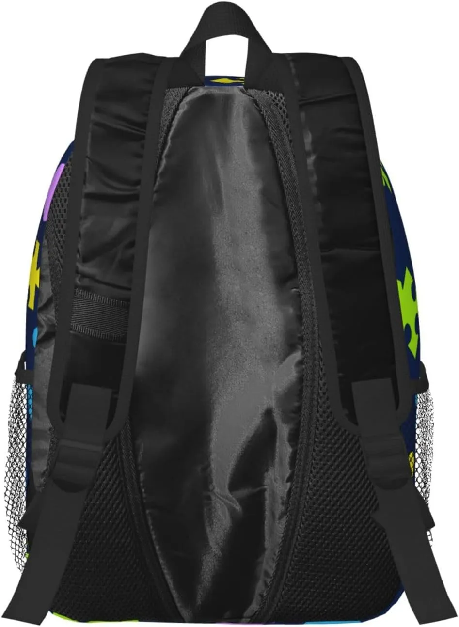 Autism Backpack Autism Awareness Casual Lightweight Travel Daypack Backpacks for Men Women Laptop Bags