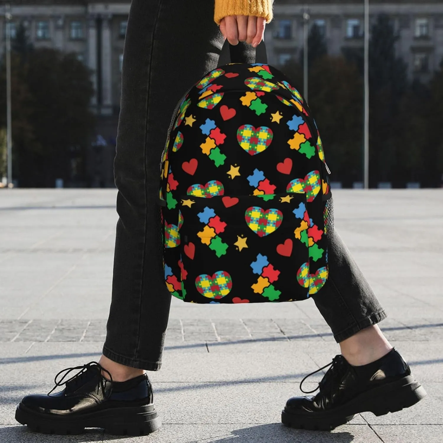 Autism Backpack Autism Awareness Casual Lightweight Travel Daypack Backpacks for Men Women Laptop Bags