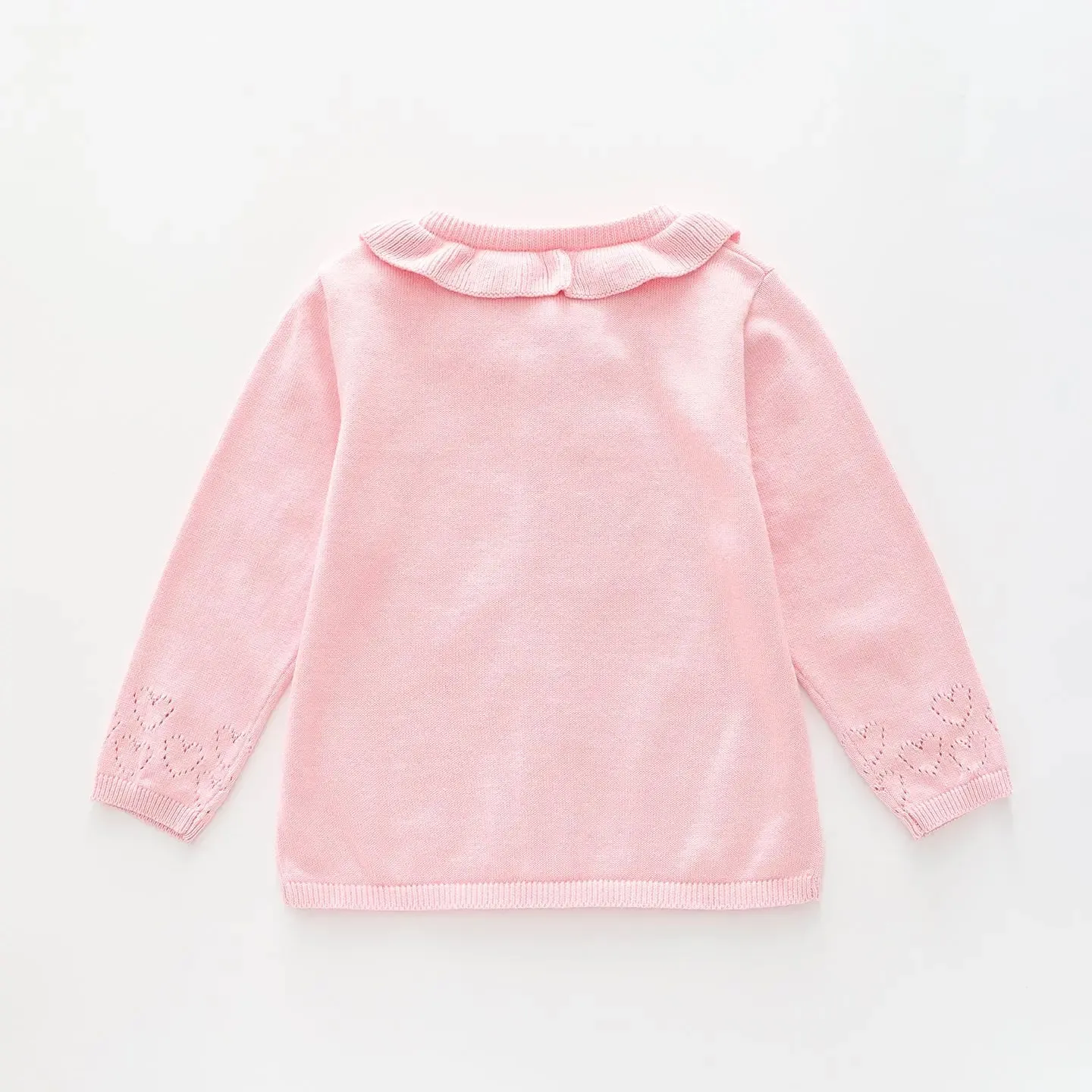 Autumn Rose, Baby Girl Pink Knit Cardigan