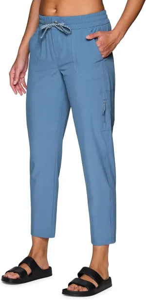 Avalanche Women's Everyday Hiking Quick Dry Woven Ripstop Ankle Pant with Pocket