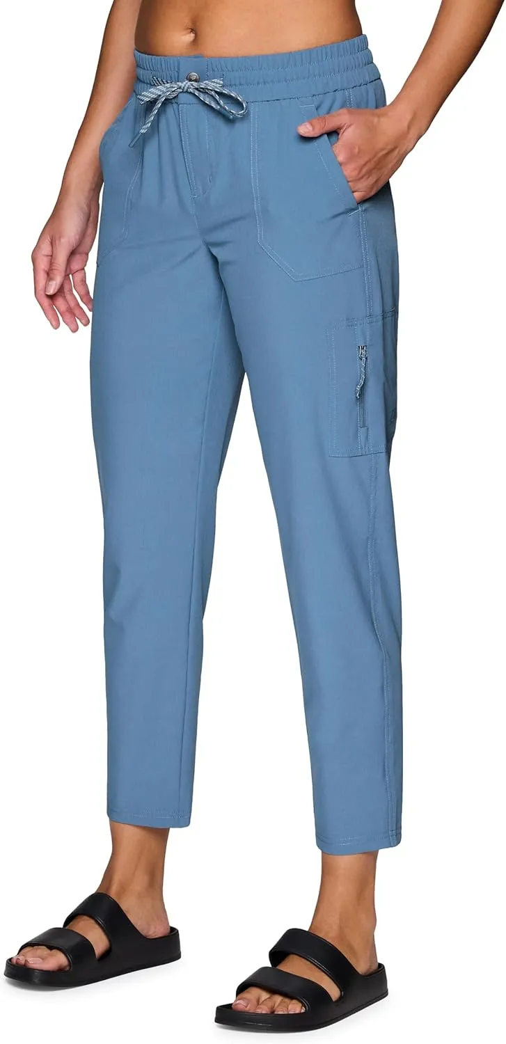 Avalanche Women's Everyday Hiking Quick Dry Woven Ripstop Ankle Pant with Pocket