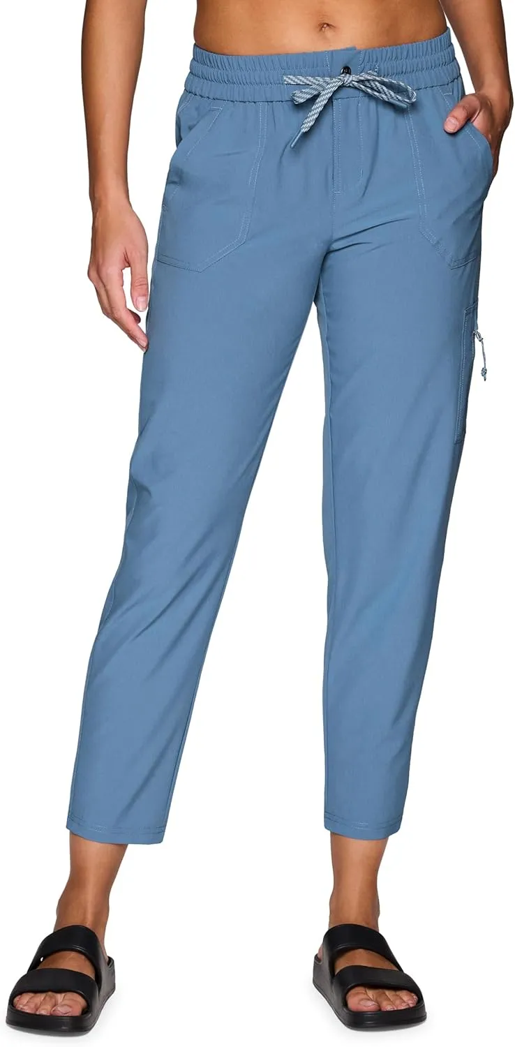 Avalanche Women's Everyday Hiking Quick Dry Woven Ripstop Ankle Pant with Pocket