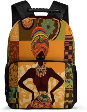 Backpacks African Woman Travel Bag Business Work Laptop Backpack