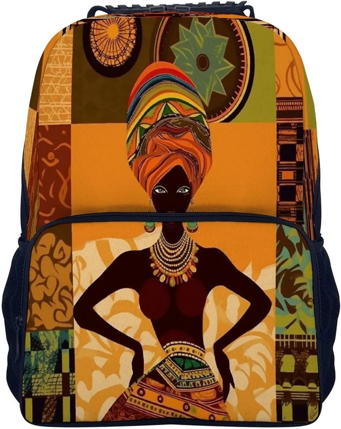 Backpacks African Woman Travel Bag Business Work Laptop Backpack