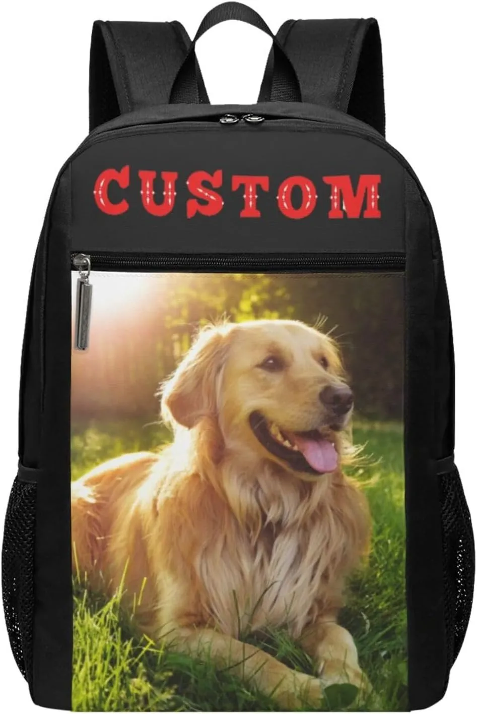 Backpacks, Personalized Laptop Backpack with Photo Text Image, Customize Travel Backpack Work Backpack Gifts for Women