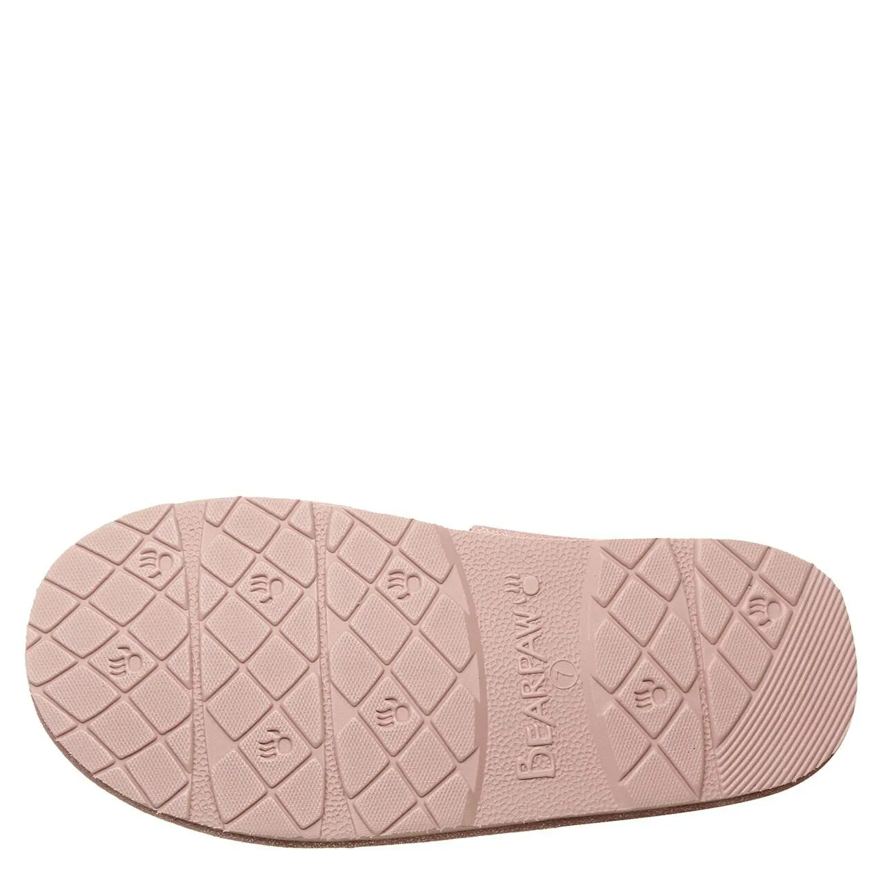 BEARPAW WOMEN'S LOKI SUEDE SLIDE SLIPPERPINK LEOPARD GLITTER