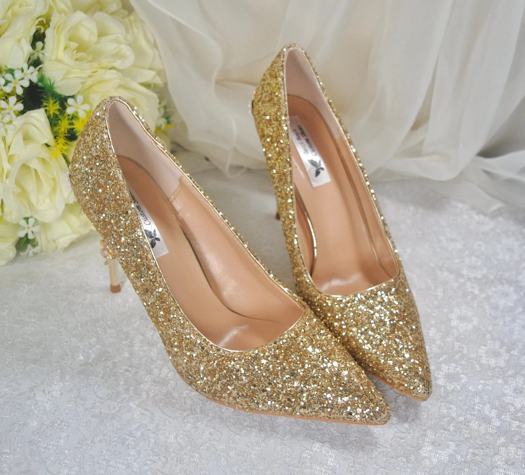 Beauty and the Beast Bridal Shoes UK8/US10.5