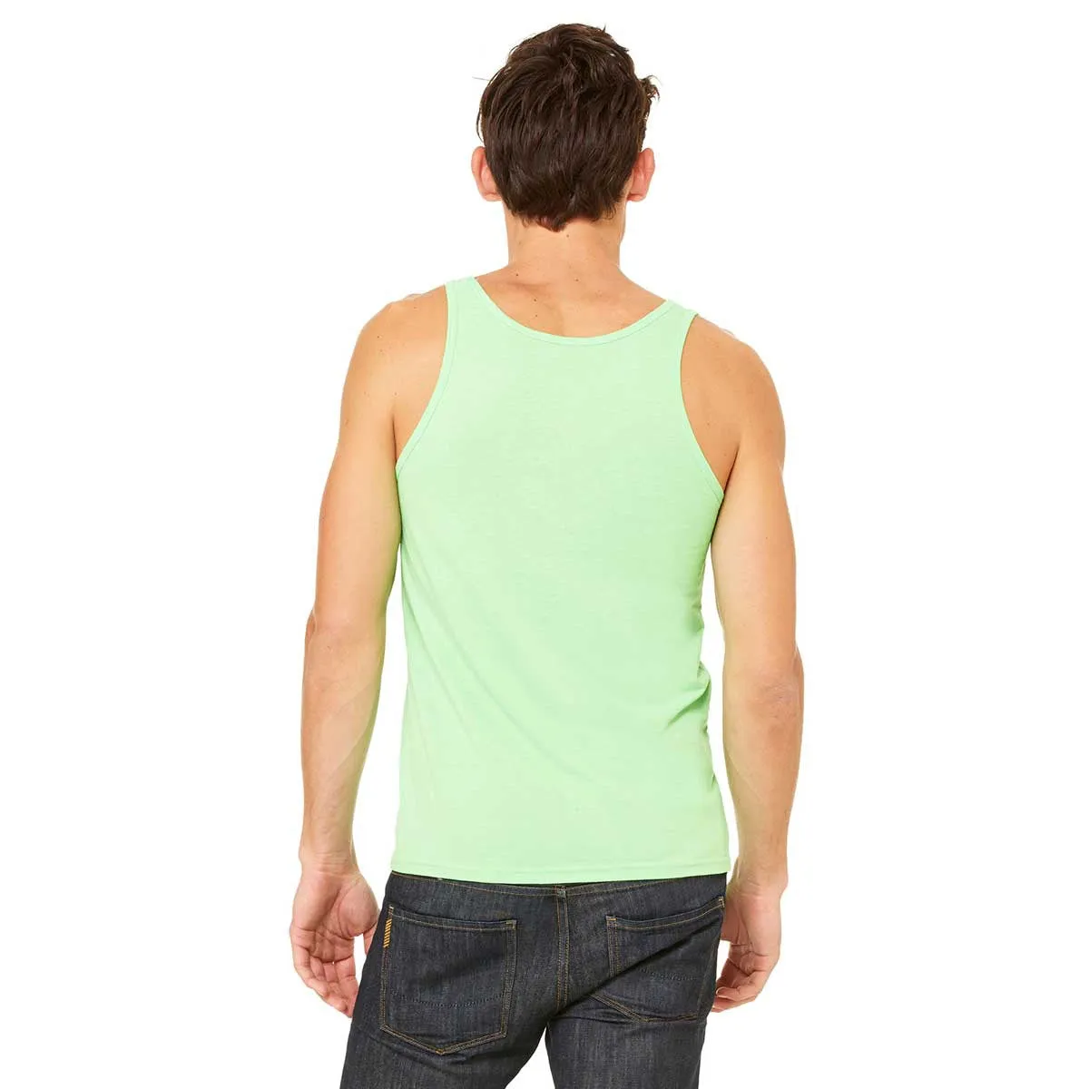Bella   Canvas Unisex Neon Green Jersey Tank