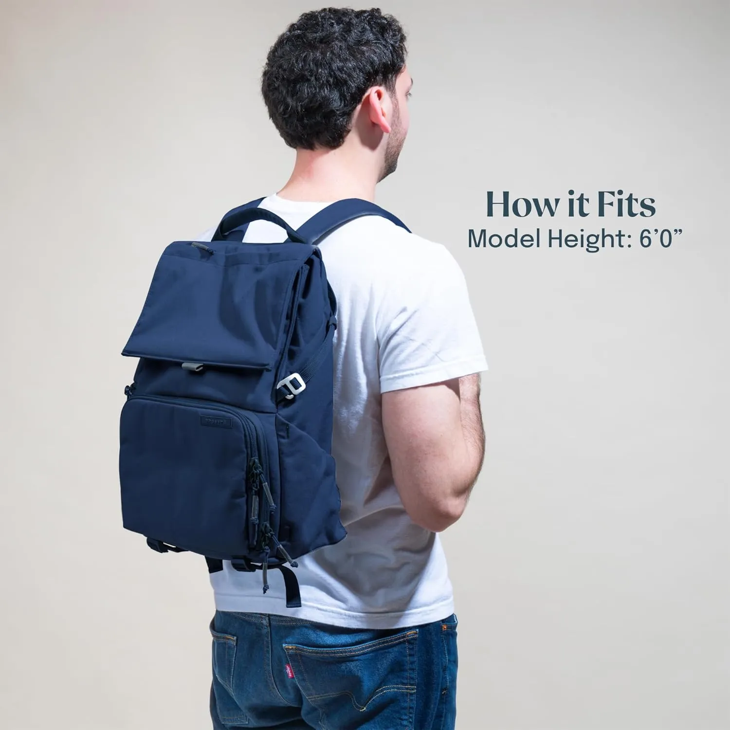 BREVITE - The Runner - Compact Camera Backpacks for Photographers - A Minimalist & Travel-friendly Photography Backpack Compatible With Both Laptop & DSLR Accessories 18L (Moonlit Blue)