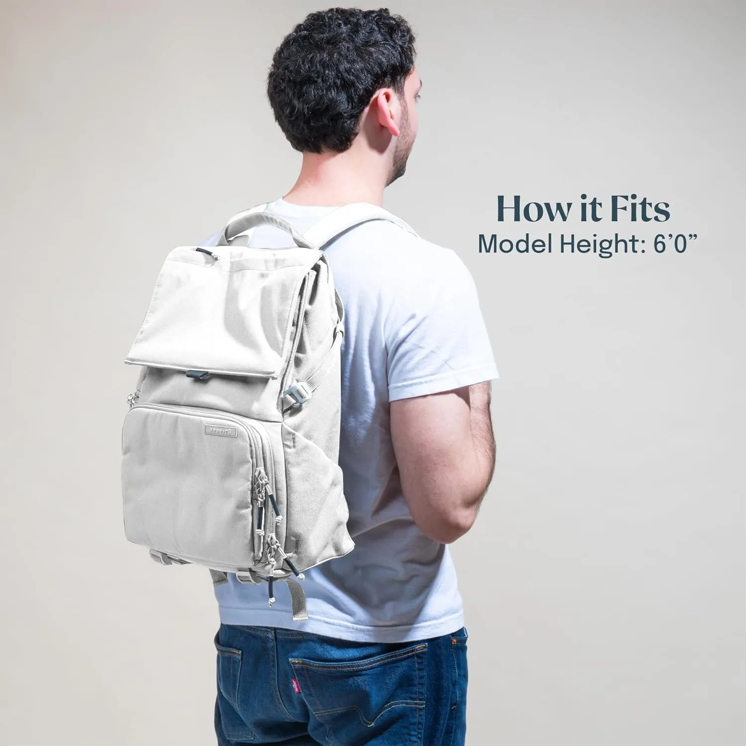 BREVITE - The Runner - Compact Camera Backpacks for Photographers - A Minimalist & Travel-friendly Photography Backpack Compatible With Both Laptop & DSLR Accessories 18L (Nimbus Gray)