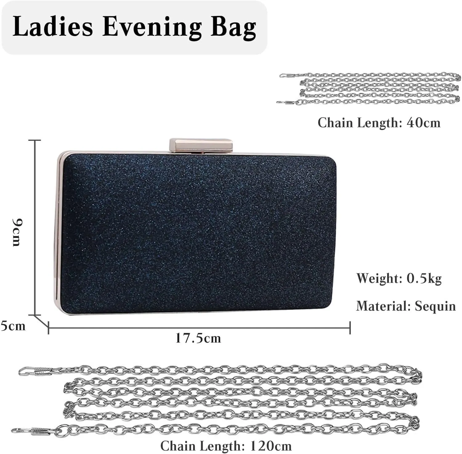 Bridal Wedding Purse Bling Shoulder Elegant Party Prom Bride Banquet Crossbody Evening Clutch Handbag