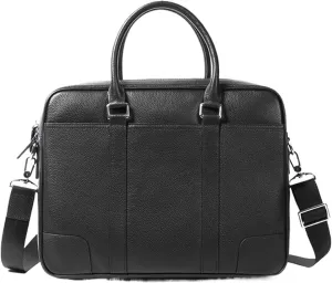 Briefcases Man Briefcase Genuine Leather Men Bag Fashion Male Shoulder Laptop Bag Handbag Business(Color 2)