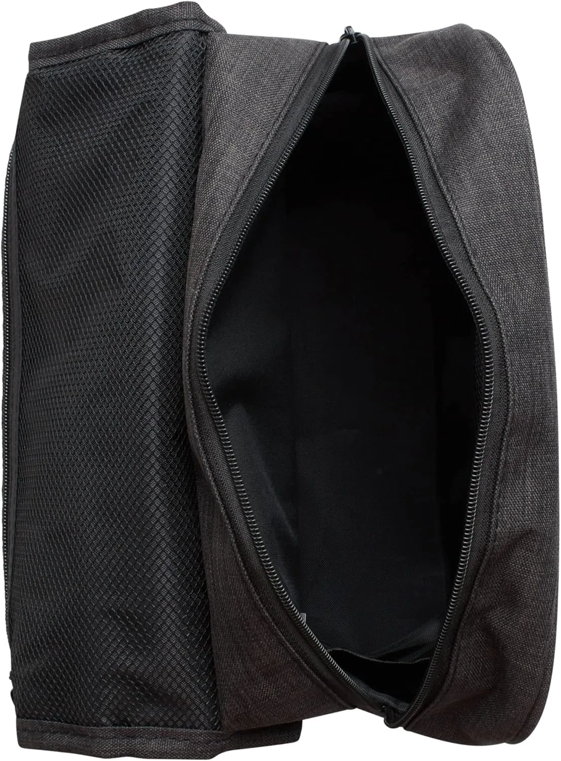 Brookstone Travel Toiletries Bag with Hanging Hook - Large Multi Functional Carrying Toiletry Pouch for Vacations, Airplanes, Trains, Buses, and Cars, Black