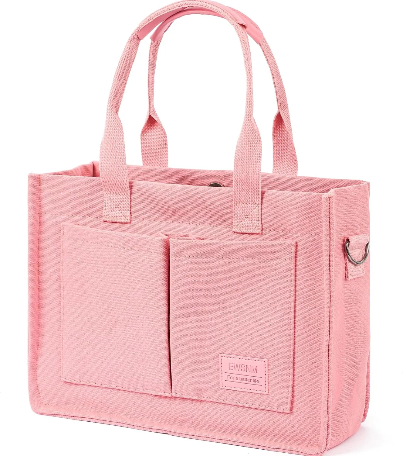 Canvas Tote Bag for Women, Large Laptop Travel Tote Handbag Totes with Crossbody Shoulder Teachers Reusable Grocery Bags
