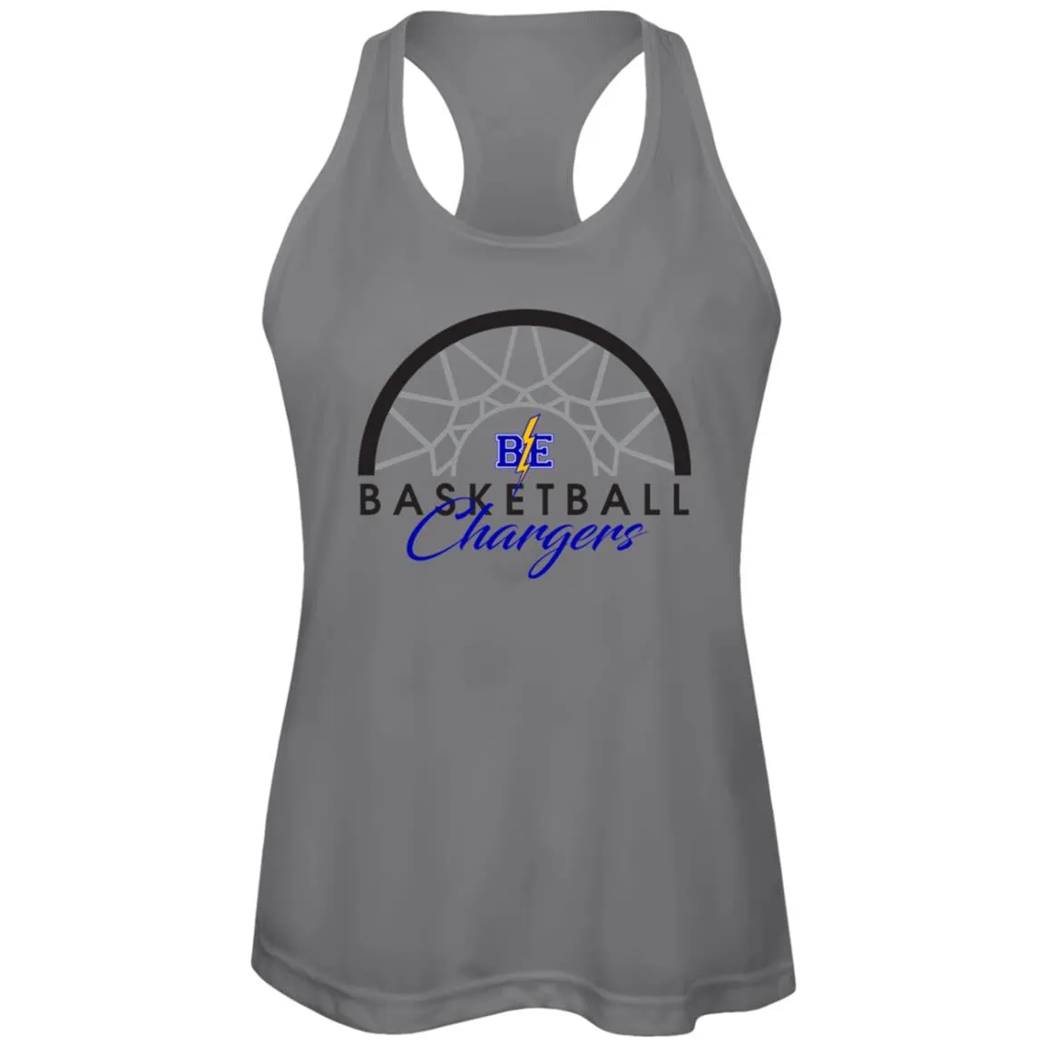 Chargers Basketball - Womens Zone Racerback Tank