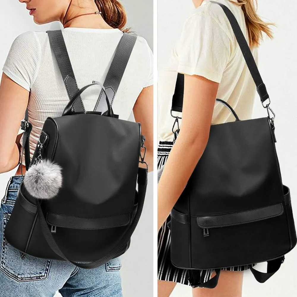 CHERUTY Women Backpack Purse Nylon Anti-theft Fashion Casual Lightweight Travel Shoulder Bag
