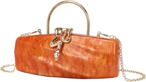 Chic Clutch Evening Purses for Women Wedding Party Ladies Clutch Handbag Acrylic Crossbody Bag for Prom