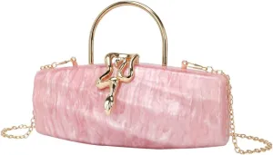 Chic Clutch Evening Purses for Women Wedding Party Ladies Clutch Handbag Acrylic Crossbody Bag for Prom