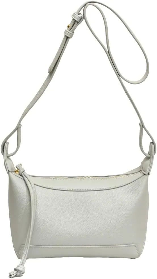 Chic Crossbody Bag for Women PU Leather Shoulder Purses Fashion Small Tote Handbag Dumpling Shape Satchel