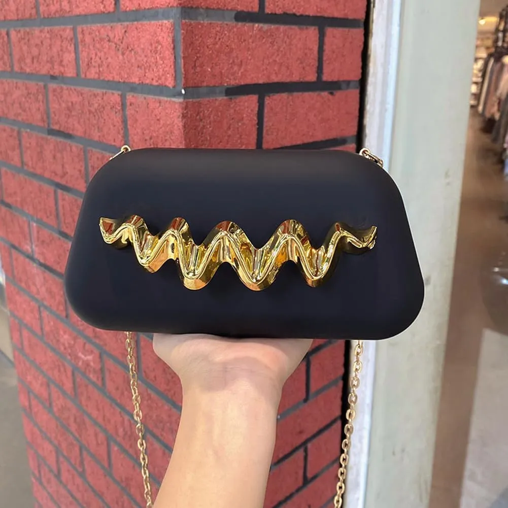 Clutch Purses for Women Chic Frosted Acrylic Evening Bag Formal Designer Handbags for Wedding Party Prom