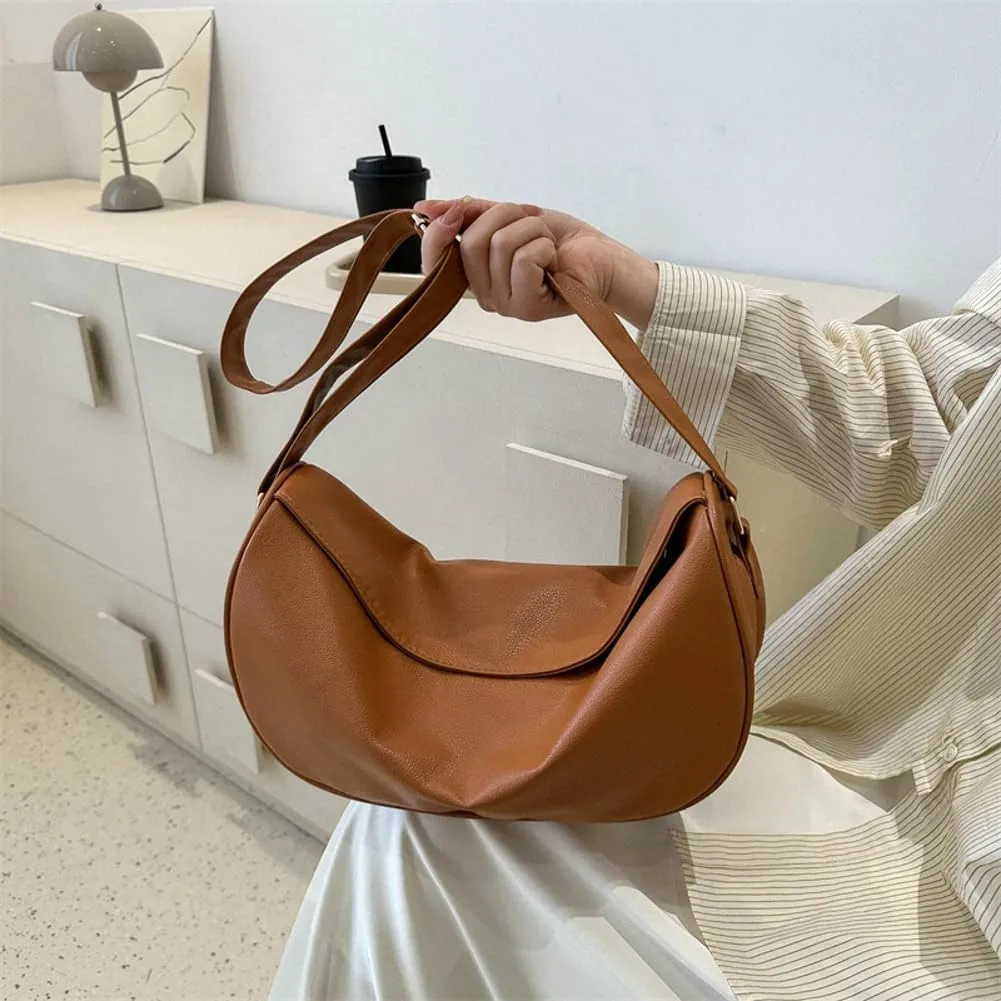 Crossbody Purses Womens Chic PU Leather Purse Stylish Handbag Shoulder Bag Satchel